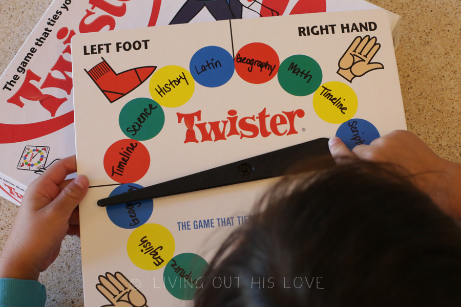 Twister Memory Work Review Game | Naturally Wholistic